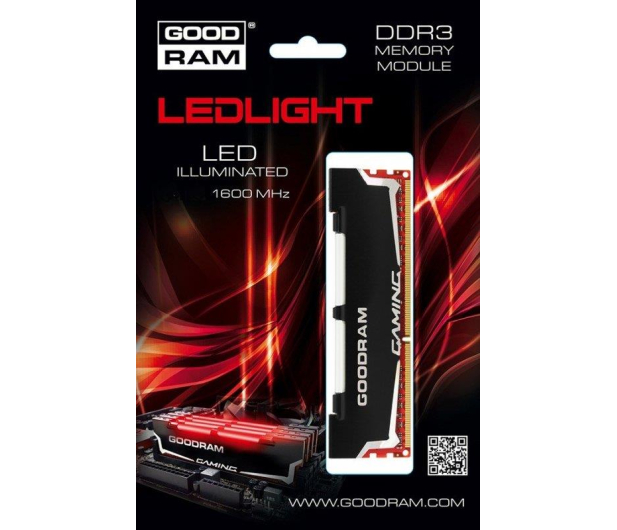 GOODRAM 8GB 1600MHz LED CL10 - 176076 - zdjęcie 2